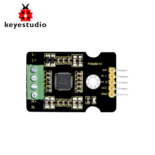 Keyestudio  PAM8610 Digital Power Amplifier Board Dual Channel  Audio Stereo Module for  Arduino