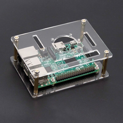 Hi-Q Acrylic Transparent Case Box For Raspberry Pi 4  Enclosure(NO Raspberry Pi BOARD)