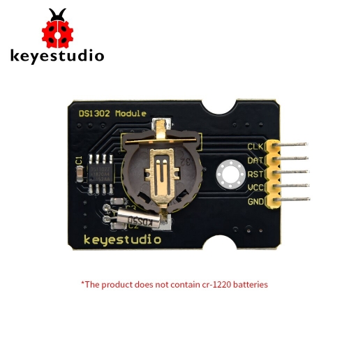 Keyestudio DS1302 Clock Module For Arduino Diy Starter Kit(Battery type is CR1220 )