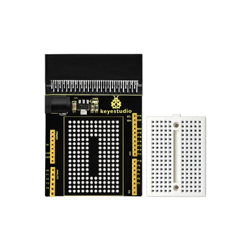 KEYESTUDIO Micro bit Prototyping Shield V1 with Small Breadboard for BBC Micro:Bit
