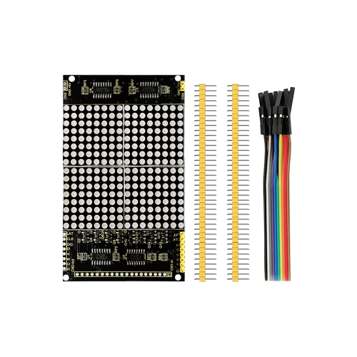 Keyestudio LED dot matrix display module 16 * 16 unlimited cascading / 12864 compatible interfaces for arduino