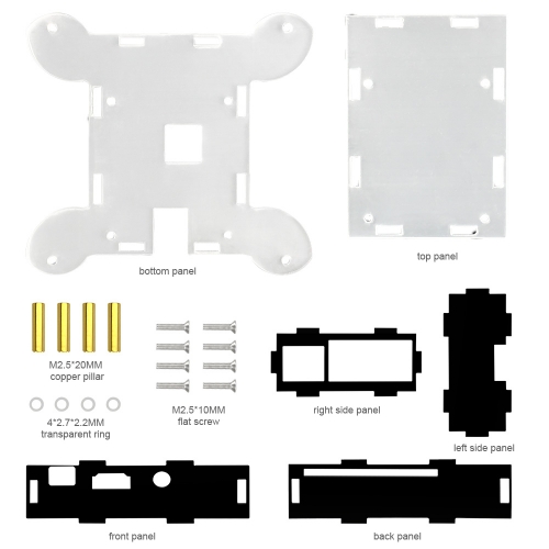 Transparent Acrylic Case Cover Shell Enclosure Box for Raspberry PI 3 /Model B +/ Model B (NO Raspberry PI Board )