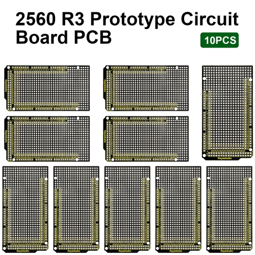 10PCS Keyestudio Prototype P CB for Arduino MEGA 2560 R3 Shield Board DIY  FR-4 Environmentally Friendly