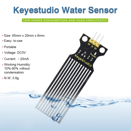 Keyestudio Water Level Sensor Droplet Detection Module for Arduino UNO R3