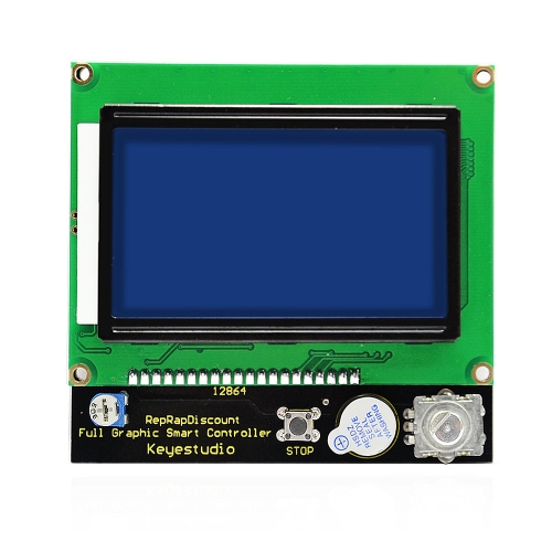 Keyestudio 3 D printer controller  RAMPS 1.4 LCD 12864 LCD control panel (blue) for Arduino 3 D printer