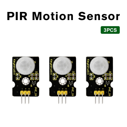3PCS Keyestudio PIR Motion Sensor for Arduino UNO R3  IR Motion Sensor for Human Body Motion with Keyestudio Packing Box