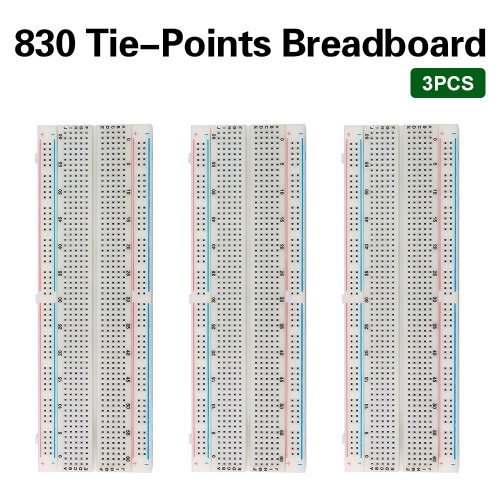 3PCS HIGH QUALITY Breadboard 830 Point Solderless PCB Bread Board MB-102  For Arduino Proto Shield DIY
