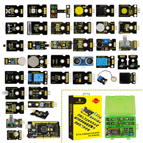 Keyestudio 37 in 1 Box Sensor Kit V2.0 Mega Controller Board Sensor Electronic Kit For Arduino