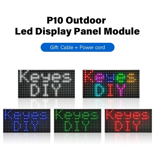 Indoor Outdoor Waterproof P10 LED Module Advertising Led Panels Outdoor Digital Led Display Screen Compatible with Arduino