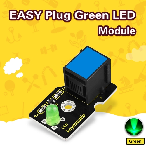 Keyestudio RJ11 EASY plug Green  LED Module (GREEN)for Arduino STEM