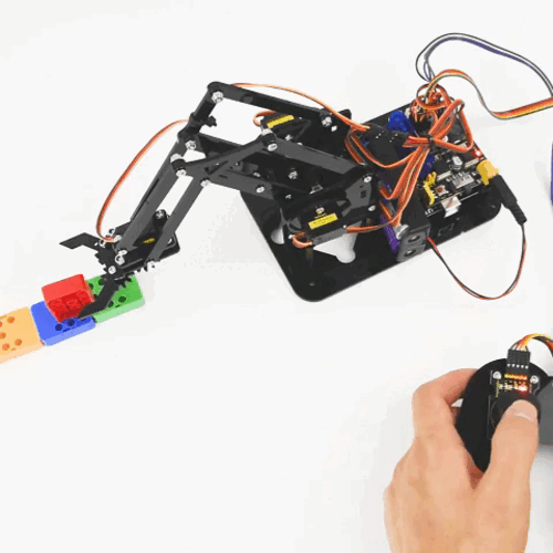 Keyestudio 4DOF Acrylic Toys Robot Mechanical Arm Claw  Kit for Arduino DIY Robot