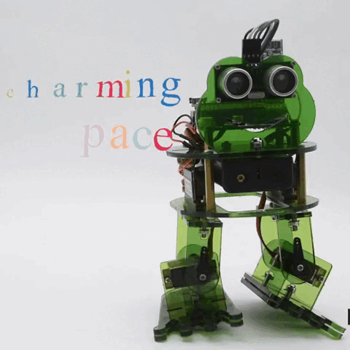 Keyestudio DIY 4-DOF Robot Kit  Frog Robot for Arduino Nano  Graphical Programming/Support IOS &amp;Android APP Control