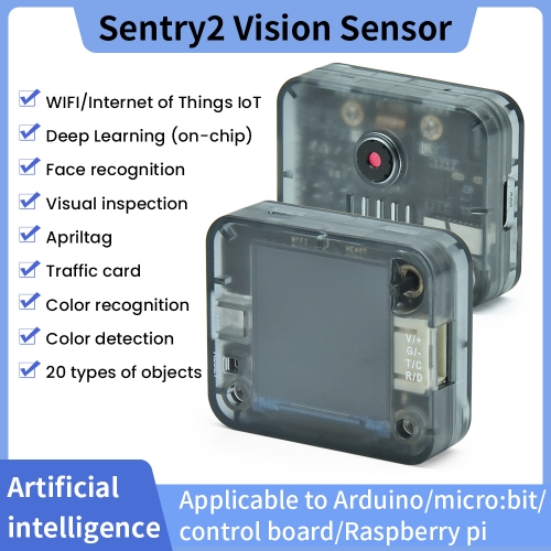 Artificial Intelligence Sentry2 Vision Sensor Wide Aperture Camera For Arduino/micro:bit/control board/Raspberry pi