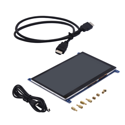 Raspberry PI 7-inch HDMI hd display resolution 1024x600 capacitance multi-touch USB port driver free