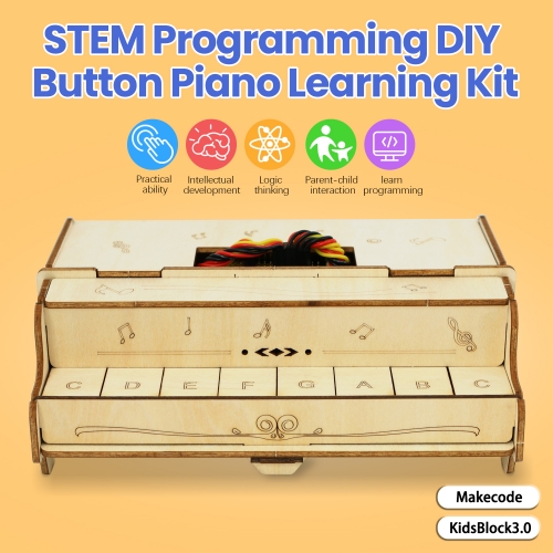 Keyestudio STEM Programming DIY Button Piano Learning Kit For Microbit Starter Kit Support Makcode/KidsBlock Without Board