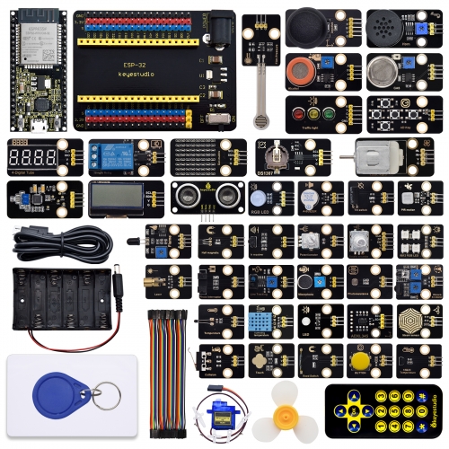 Keyestudio 42 in 1 ESP32 Sensor Module Kit Diy Electronic Kit For Arduino C and MicroPythoon With ESP32 mainboard