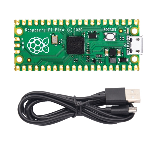 Raspberry Pi Pico Development Board Microcontroller Board  RP2040 Cortex-M0+ Dual-Core ARM Processor without Pin Header and USB Cable