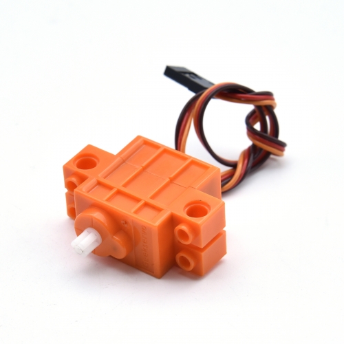 Programmable Lego Steering Gear 360 Degrees Steering Gear Orange Compatible With Lego Blocks