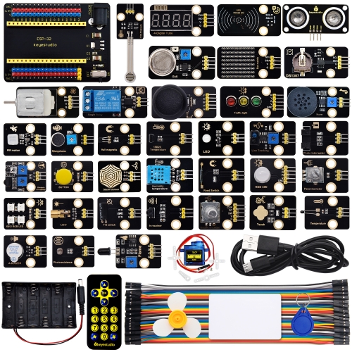 Keyestudio ESP32 37 in 1 Sensor Starter Kit DIY Education Kit  For MicroPython&Arduino Programming Without ESP32 board