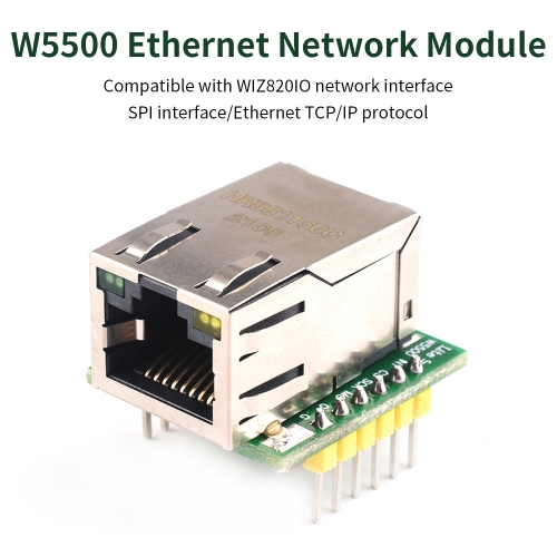 Keyestudio W5500 Ethernet Network Module Compatible With WIZ820IO Network Interface /SPI Interface / Ethernet TCP / IP Protocol