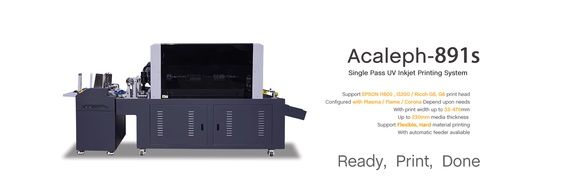 Focus Acaleph-891s Single Pass UV Printer