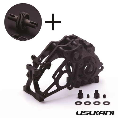 Usukani YD-2 Combo: Rear Solid Axle Set + CF Open Type Rear Gear Box