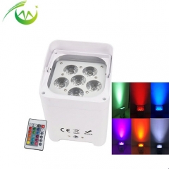 6*18w RGBWA UV 6in1 LED Wireless dmx Battery Uplight