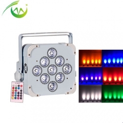 9*18W RGBWA UV 6in1 Wireless dmx Battery Power LED Par Up Light