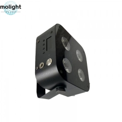 Mini Uplights 4X12W Spotlight 4 LED Battery Hex Up-lights with Wireless DMX&IR Remote
