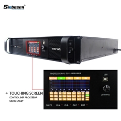 Sinbosen DSP6000Q 1300w amplificateur de puissance professionnel DSP à 4 canaux