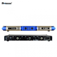 Sinbosen K-800 1U classe D Amplificateur de puissance numérique professionnel à 2 canaux