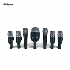 Kit de microphone à tambour filaire dynamique cardioïde instrument professionnel Sinbosen BETADMK7