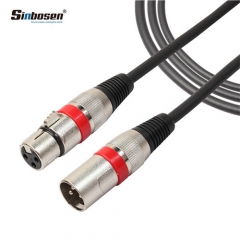 Cable de audio XLR macho a hembra de 3 pines de alta calidad para micrófono de amplificador mezclador