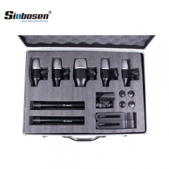 Equipo de instrumentos musicales Sinbosen kit de micrófono de batería Q904-XLR micrófono profesional con cable