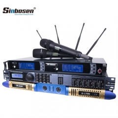 Hot Sale Group Skm9000 Wireless Microphone H-1700 Digital Amplifier Dbx260 Audio Processor for Equipment System