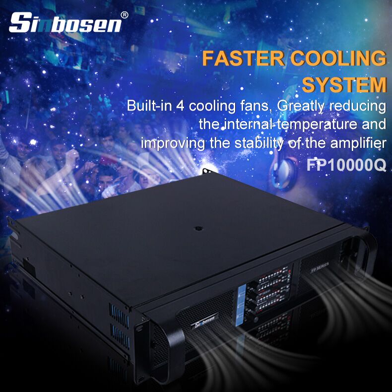 Por que engenheiro de som e DJ recomendam o amplificador Sinbosen FP10000Q?
