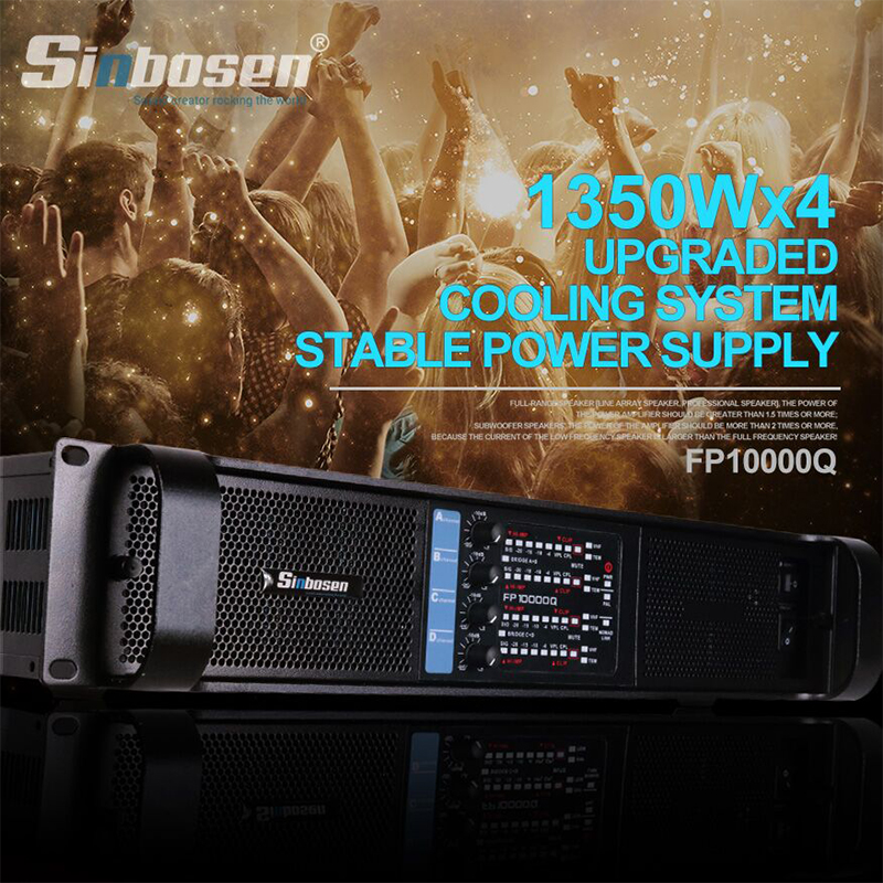 Puissant amplificateur FP10000Q crée une scène puissante!