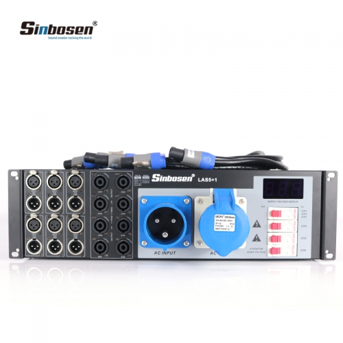 LAS5 + 1 Distribuidor de 8 canales Sistema de sonido profesional Altavoces de línea Controlador de potencia
