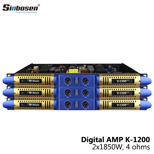 Sinbosen K-1200 1200W 1U classe D amplificateur numérique à 2 canaux