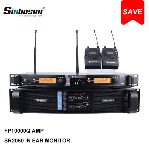 Sinbosen Professional Stage Group Sr2050 in Ear Monitor Fp10000q Lab Gruppen Amplifier