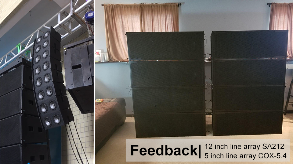 Line Array Feedback: Mini Array Lautsprecher funktioniert super!