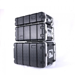 High Quality Aluminum Wooden Flight Case 2U/3U/4U/6U/12U/16U  for Microphone System Amplifier Stage Equipment