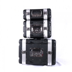 High Quality Aluminum Wooden Flight Case 2U/3U/4U/6U/12U/16U  for Microphone System Amplifier Stage Equipment