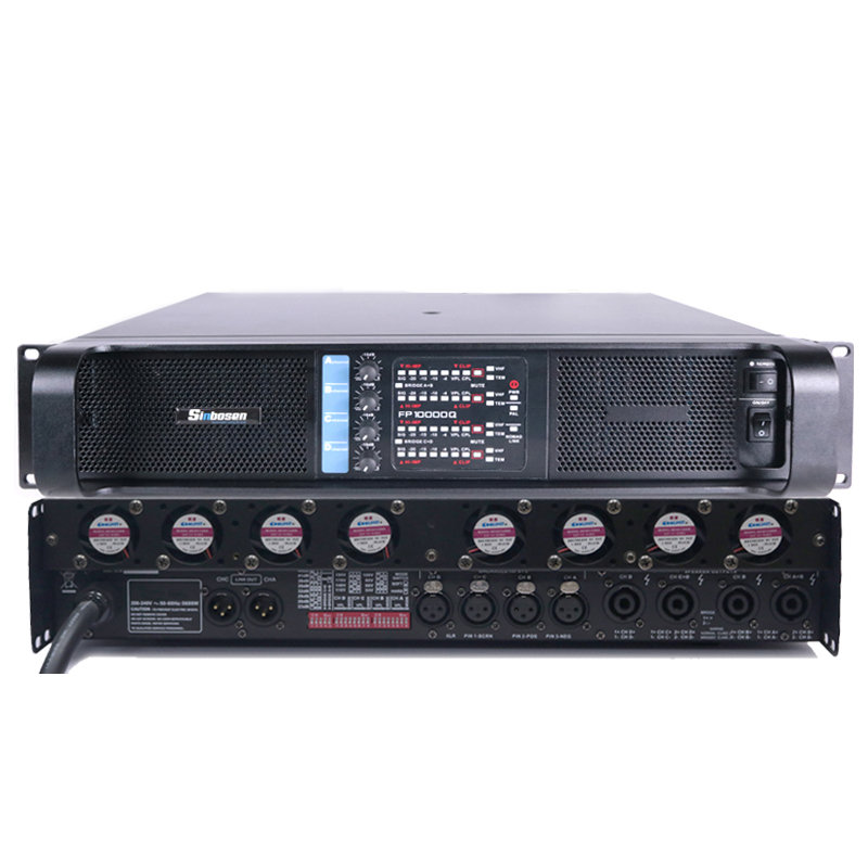 Amplificador de potencia FP10000Q personalizado por el cliente estadounidense con sistema de enfriamiento actualizado Sinbosen.