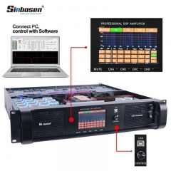 Amplificador de potencia del módulo DSP de la pantalla táctil de Sinbosen DSP22000q Amplificador profesional de DSP