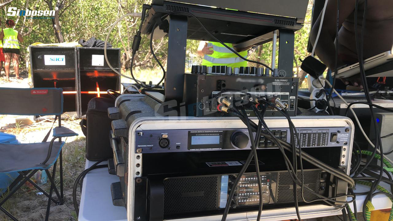 Sinbosen FP10000Q at a 1000-person summer beach party in Martinique.