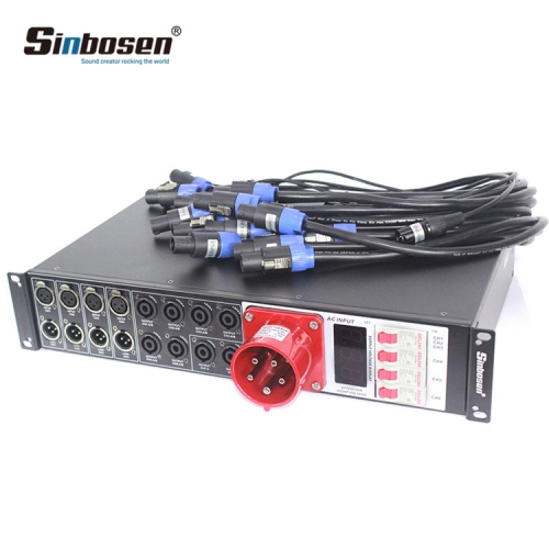 Distribuidor de 5 núcleos Las4 + 8 Altavoces profesionales de línea de etapa Distribuidor de controlador de potencia