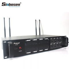 Sinbosen UHF-Funkkonferenzmikrofon S-800 1 für 8 professionelle Desktop-Handheld-Schwanenhalsmikrofone