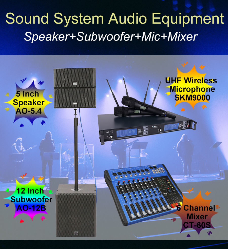 Sinbosen equipamento de áudio completo para eventos indoor