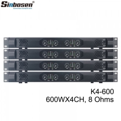 Sinbosen 4 canais 600w K4-600 K2-600 amplificador mixer de potência sistema digital para clube ktv